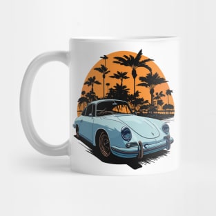 Porsche 356 Vintage Car Art Mug